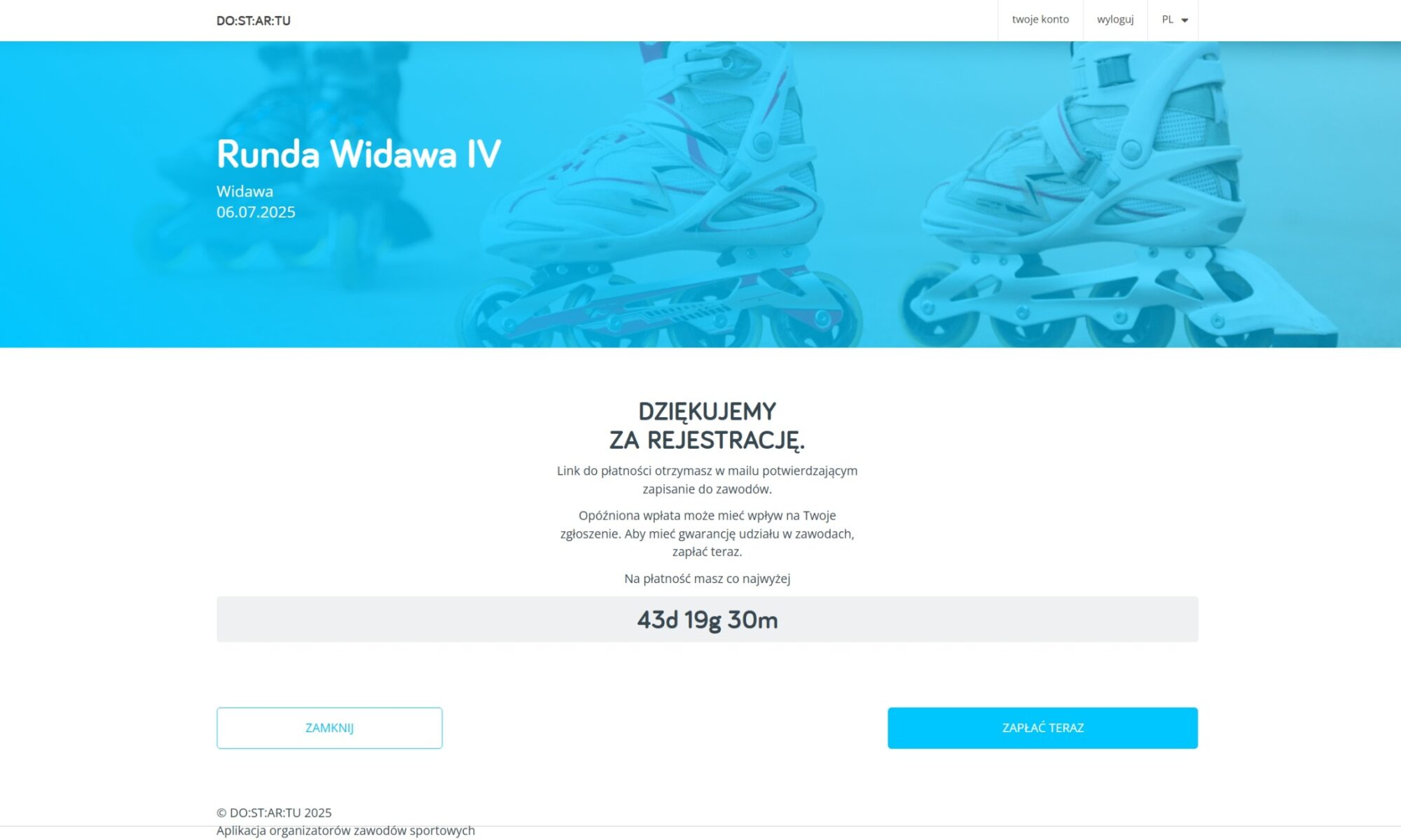 Zawody rolkarskie Runda Widawa